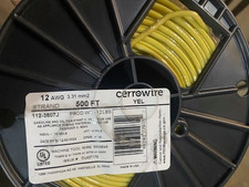 500 ft. #12 YELLOW Stranded 12 Gauge 12 AWG THHN Wire