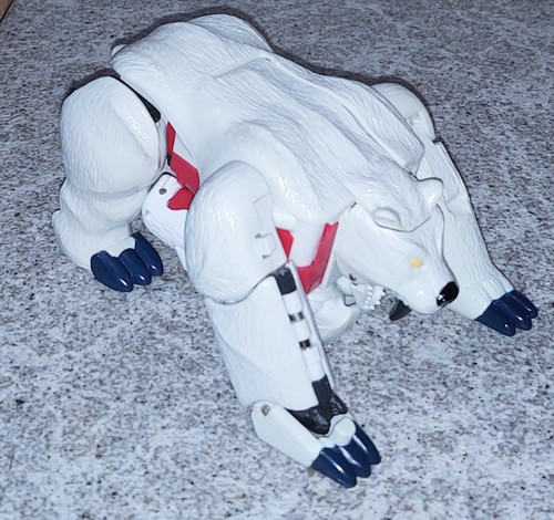 Transformers Beast Wars Polar Claw 1996 Polar Bear Figure (Damaged Jaw) - Picture 1 of 5