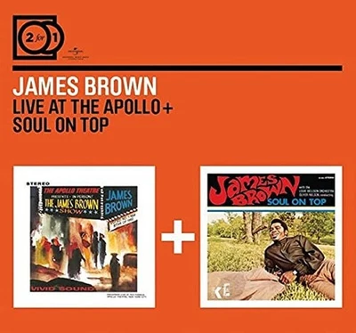 JAMES BROWN – LIVE AT THE APOLLO + SOUL ON TOP – 2 CD - Imagen 1 de 2