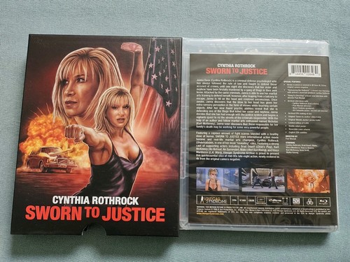 Sworn To Justice (Blu-ray, Vinegar Syndrome VSA # 4289 w/SLIPCASE + POSTER,OOP)