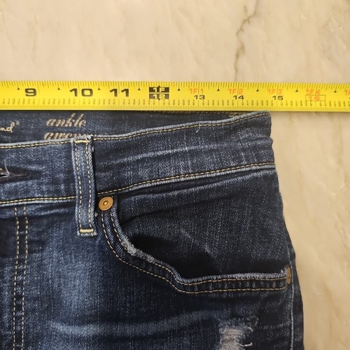 7 For All Mankind Gwenevere Ankle Skinny Damen Jeans Größe 29 Distressed  - Bild 12 von 14