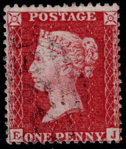1857 1d Rose Scarce Plate 45 EJ Williams Cert SG 40 Spec C10 Very Fine Cat. £300 - Picture 1 of 2