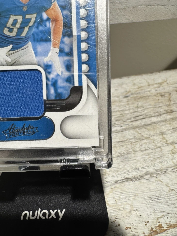 2022 Panini Absolute - Absolute Rookie Materials Aidan Hutchinson #ARM-13 - Image 4 of 4