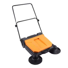 26 In. Handheld Sweeper Foldable Manual Push Floor Sweeper