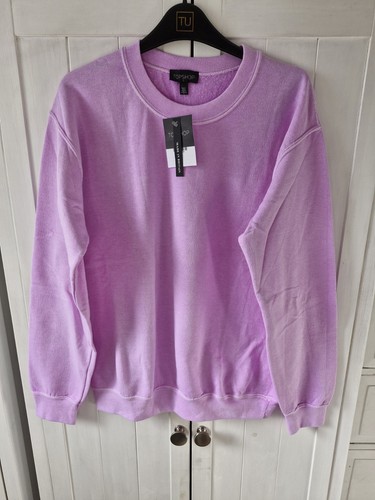 Topshop Lilac Sweatshirt Size Small - Picture 1 of 4