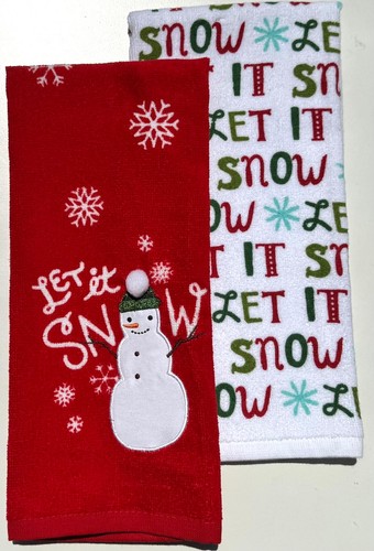 St. Nicholas Square Christmas Cotton Terry Kitchen Tea Towels Set of 2 - Picture 41 of 50