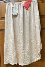 Vtg Warner's Perfect Measure Antron Nylon Slit Half Slip 27" Beige Size XL NWT