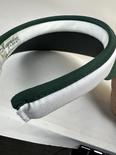 Women's Vintage Masters Golf Green Sun Visor Hat Cap 2006 Magnolia Lane Made USA - Picture 4 of 9