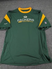 Reebok Green Bay Packers NFC Football Short Sleeve Play Dry Men's large T-Shirt