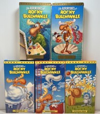 Rocky And Bullwinkle VHS Tapes Lot Of 5