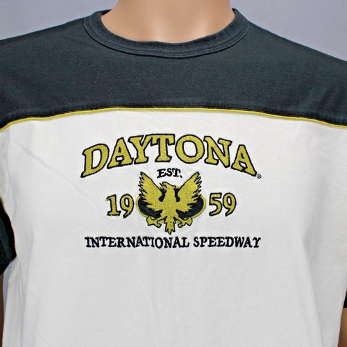 Camiseta grande Daytona International Speedway Est 1959 blanca negra dorada - Imagen 1 de 8