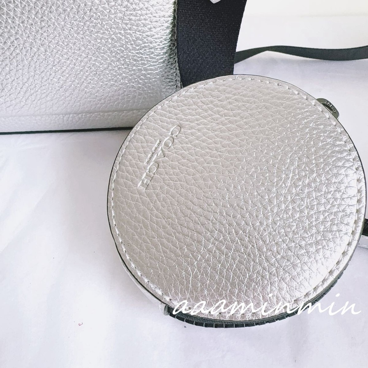 NWT Coach Holden Crossbody In Silver Metallic CM173 | eBay