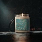 Scented Soy Candle, 9oz, Van Gogh, Almond Blossom label, five aromatic scents