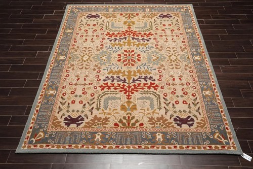 Arts & Craft Multi Sizes Handmade Wool Transitional Oriental Area Rug Beige - Picture 5 of 14