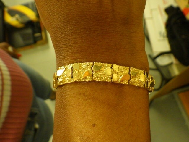 14K Yellow gold Bracelet 9mm 25.8g (TDY001659) 14K Yellow gold Bracelet 9mm 25.8g (TDY001659)