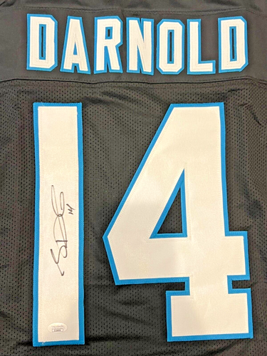 CAROLINA PANTHERS SAM DARNOLD AUTOGRAPHED SIGNED JERSEY JSA COA - Picture 4 of 7