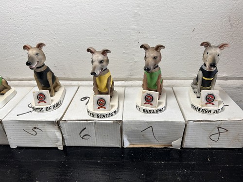 Vintage Derby Lane Match Up Race Near Complete Set Greyhound Dog Bobblehead 2-8 - Picture 3 of 10