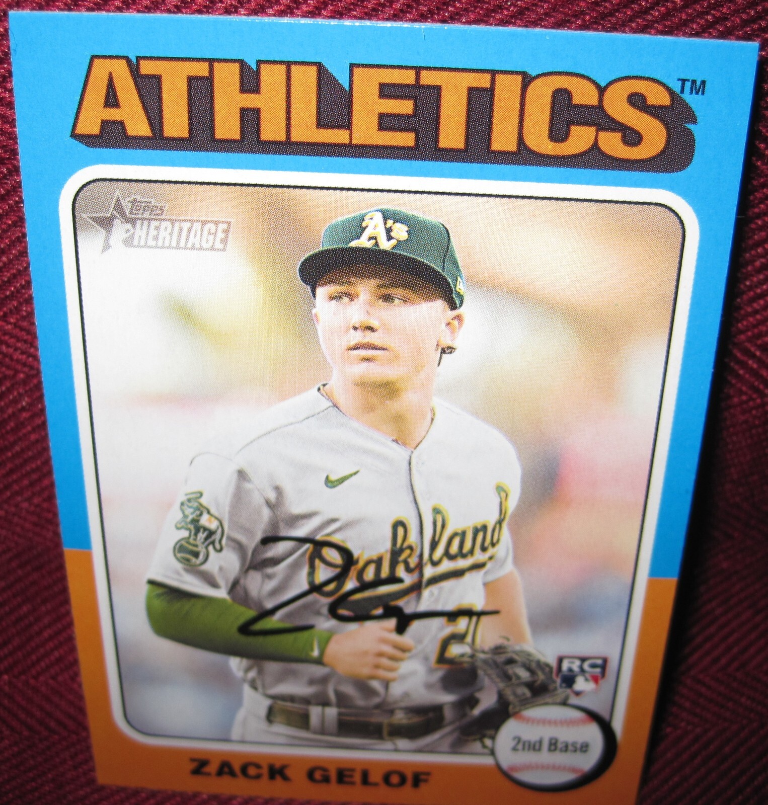 2024 TOPPS HERITAGE #346 ZACK GELOF RC BASE CARD NM-MT
