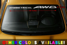 Symmetrical Windshield Banner Vinyl Premium Decal Sticker 45 X 2.1 For Subaru