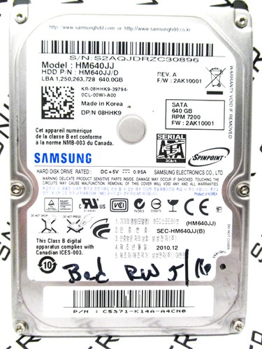 PCB - Samsung 640GB HM640JJ HM640JJ/D SATA S3M_REV.02 2AK10001 Hard Drive - Picture 6 of 6