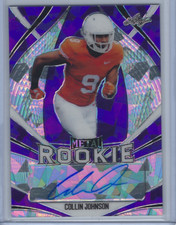 COLLIN JOHNSON 2020 LEAF METAL MULTI-SPORT ROOKIE AUTO /10