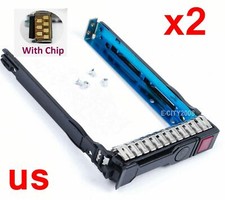 2Pcs 2.5" SFF HDD SSD Hard Drive Caddy Tray for HP ML350e ML310e SL250s G8 G9