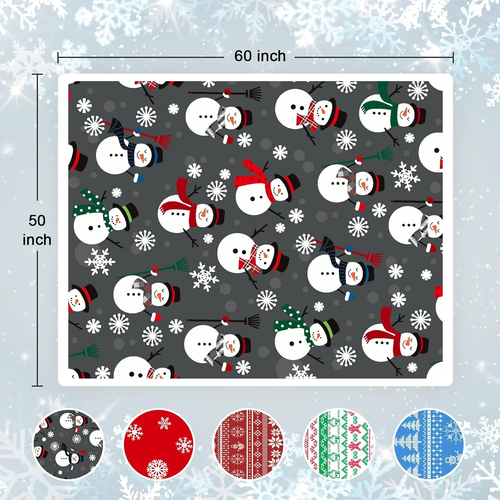 Sherpa Christmas Throw Blanket, Fuzzy Fluffy Soft Cozy Blanket, Fleece Flannel - 第 7/12 張圖片