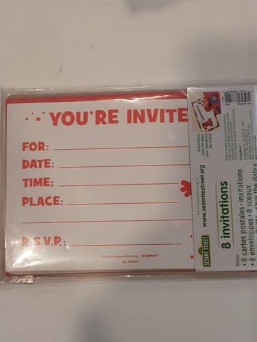 8 SESAMSTRASSE 1. GEBURTSTAGSEINLADUNGEN - Bild 2 von 3