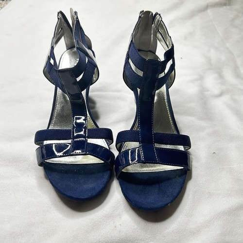 Alfani Strappy Blue Wedge Size 8.5 - Bild 1 von 5
