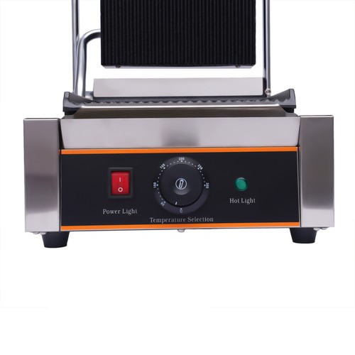 Kontaktgrill geriffelt 1800W Gastro Panini Toaster Elektro Grillplatte Edelstahl - Bild 11 von 16