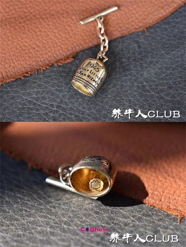 WW II USA Pilots San Michele A2 Style Pendant Bell Brass Leather Accessories - Picture 1 of 10