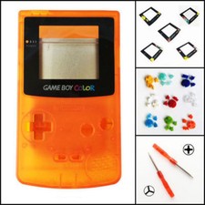 Nintendo Game Boy Color GBC Replacement Housing Shell Screen Orange BUTTONS 