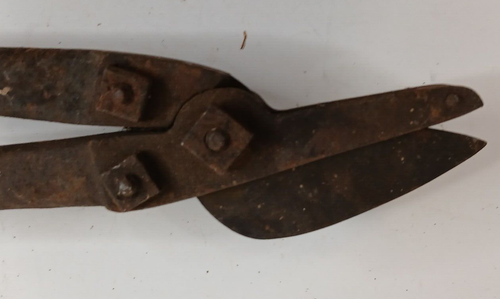 Vintage 13" Tin Snips Nibbler With Crimper - Picture 8 of 12