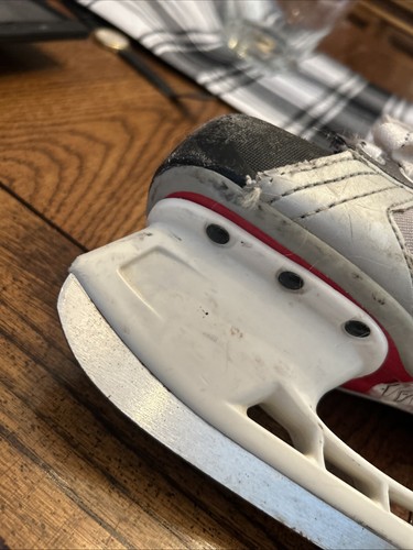 Bauer Light Speed Pro XII Vapor Tuuk Fasteel Blade Hockey Skates USED SZ3 READ - Picture 14 of 14