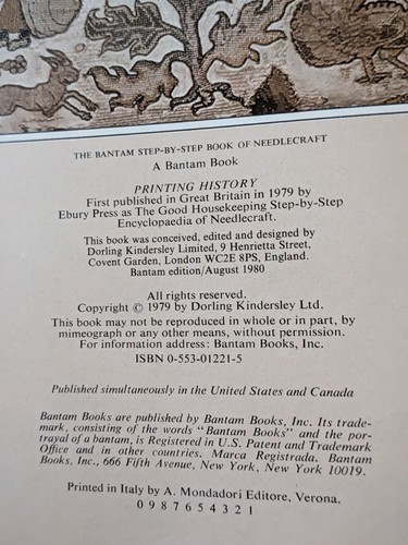 The Bantam Step-by-Step Book Of Needle Craft by Judy Brittain 1980 VERY GOOD - Picture 3 of 4