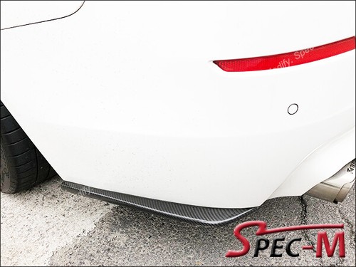 Labio divisor de parachoques trasero DP CF fibra de carbono para BMW F10 F11 M-Tech y M-Sport - Imagen 2 de 2