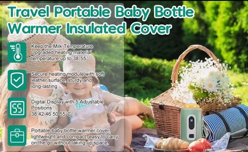 2025 Portable USB Bottle Warmer Led Display, 5 Temperature Adjustable Baby Milk - Picture 9 of 11