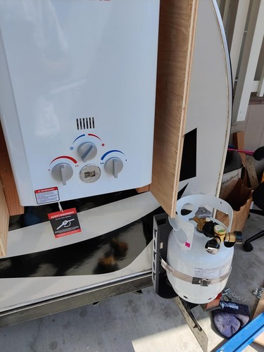 Aluminium Anhänger Propantank Halterung für 10LB Flasche 9 Zoll Durchmesser Halter - Bild 9 von 10