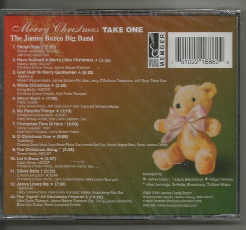 MERRY CHRISTMAS: TAKE ONE - THE JAMES BAZEN BIG BAND!! NEW!!! - Picture 2 of 2