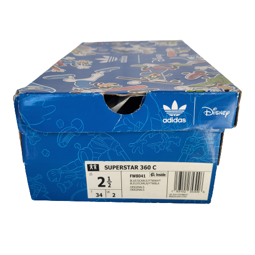 NEW adidas x Disney Goofy Superstar 360 C Kids Unisex Sneakers FW8041 Size: 2.5 - Picture 12 of 13