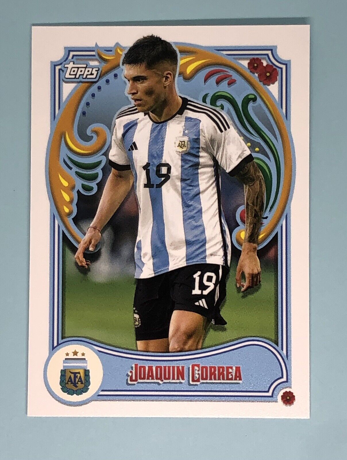 2023 Topps Argentina Fileteado Joaquin Correa #27 World Cup