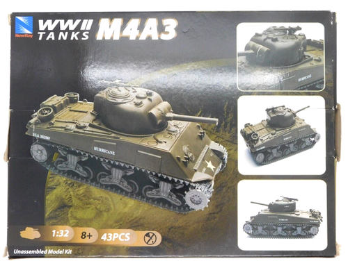 NewRay M4A3 Sherman Tank 1:32 1558006 Model Diecast Kit US WWII Armor - Picture 2 of 2