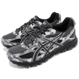 Asics Gel Scram 3 Black Grey Camo Mens Trail Running Shoes Runner T6K2N 9090 Asics Gel Scram 3 Black Grey Camo Mens Trail Running Shoes Runner T6K2N 9090