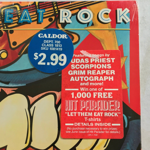 Let Them Eat Rock Vinyl LP Comp 1986 SEALED Judas Priest, Scorpions, Autograph - Picture 3 of 6