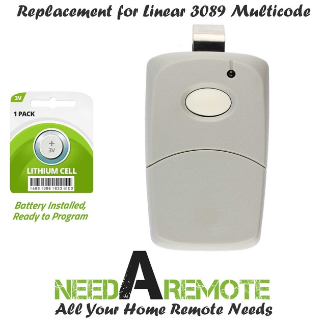 3089 multi-code multicode 3060 Linear MCS308911 300mhz 1 button remote 2 Pak