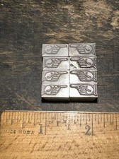 Print Blocks “ 8 Fingers Pointing “ Lead Blocks #5