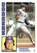 1984 Topps #220 Fernando Valenzuela Los Angeles Dodgers
