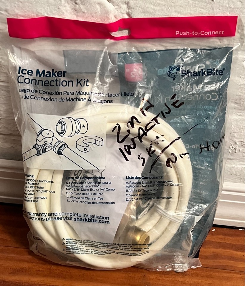 Shark Bite 1/2 in. PushtoConnect Ice Maker Installation Kit Model
