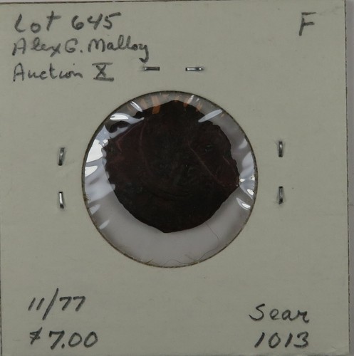 C1093 Turkey, Byzantine, AE Follis of Constans II, 641-68, Constantinople Mint D - Picture 2 of 4