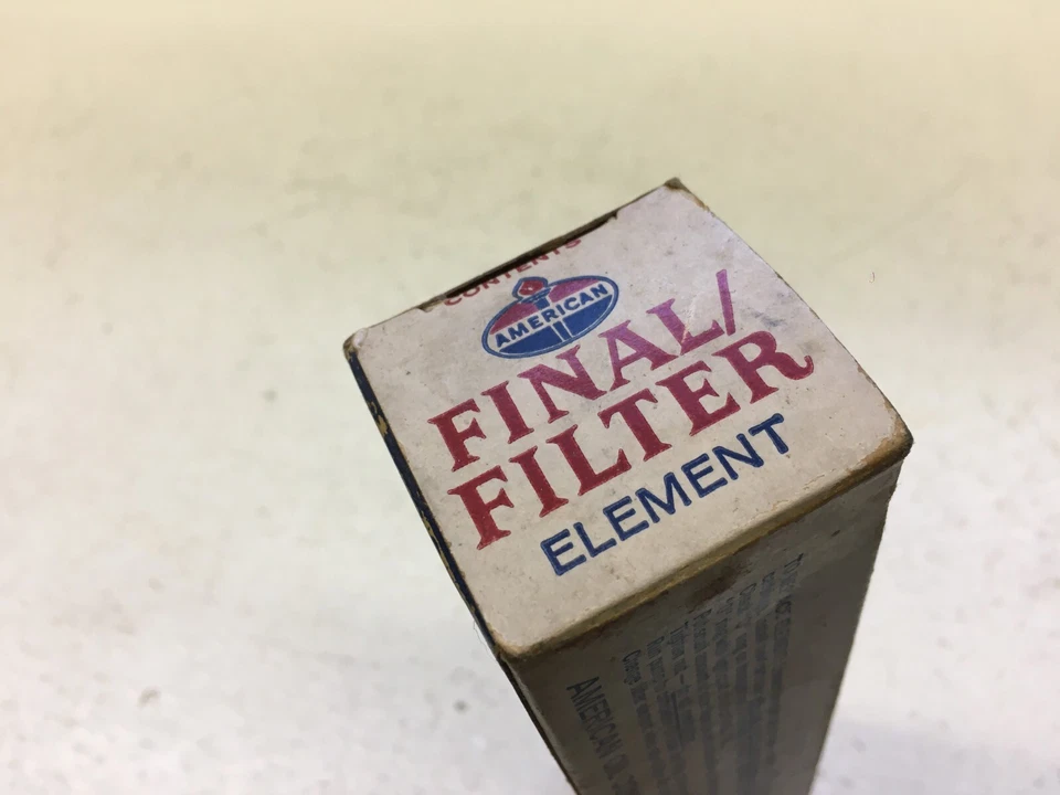 Elemento de filtro final de óleo americano vintage década de 1950 1960 para linha de mangueira de gás novo na caixa - Imagem 2 de 4
